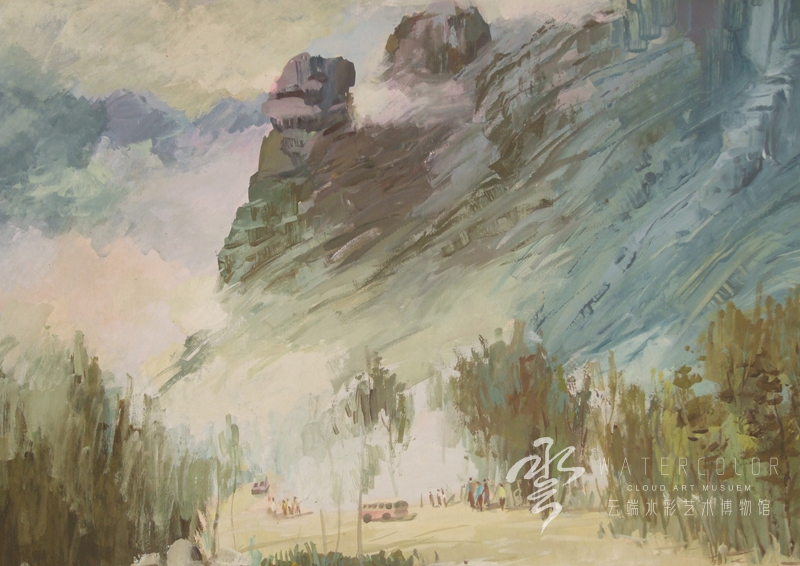 赵培忠 《崂山骆驼头》 75*59cm 1984年6月
